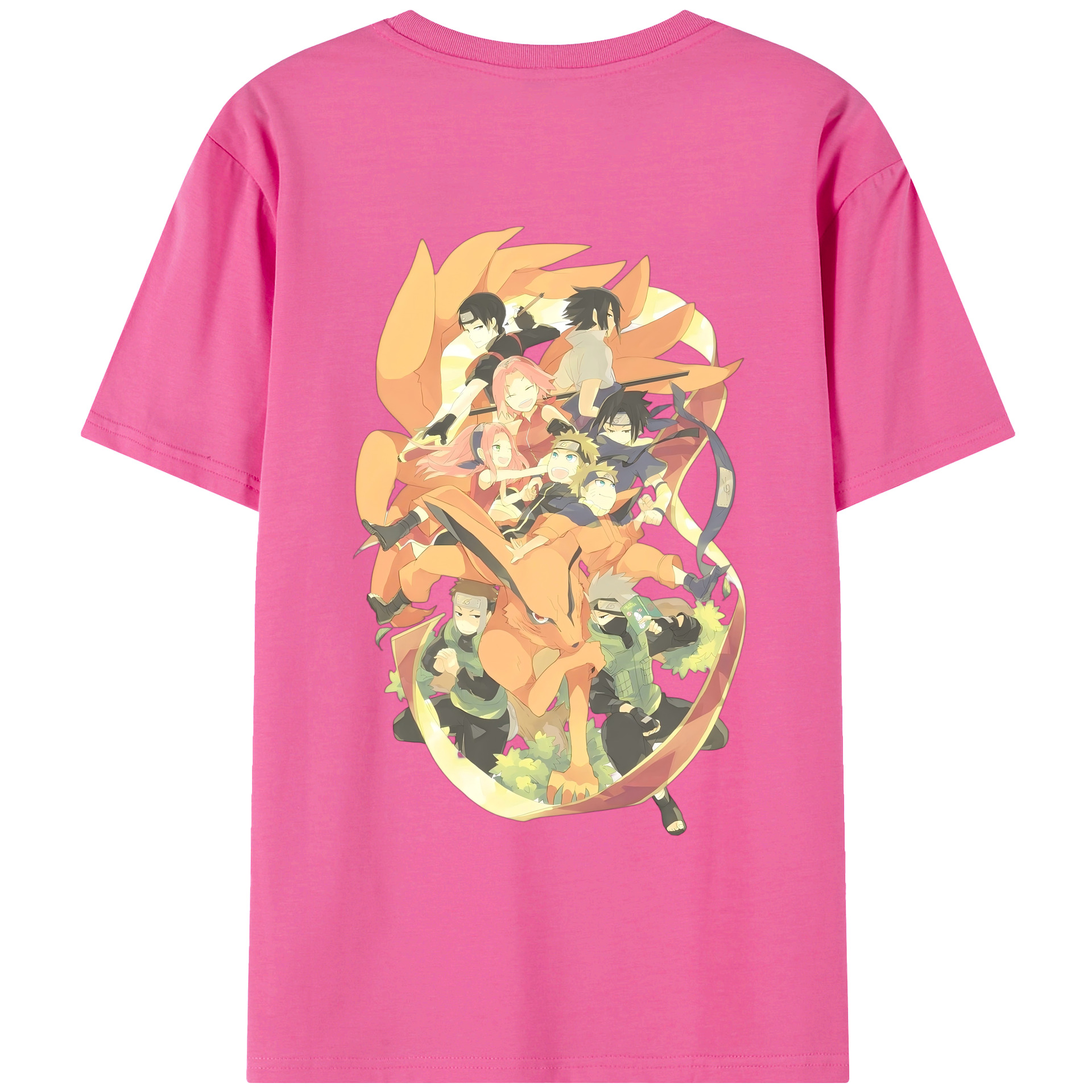 （画像用） NARUTO -ナルト- うずまき ナルト Uzumaki Naruto レディース半袖Tシャツ(バックプリント)
